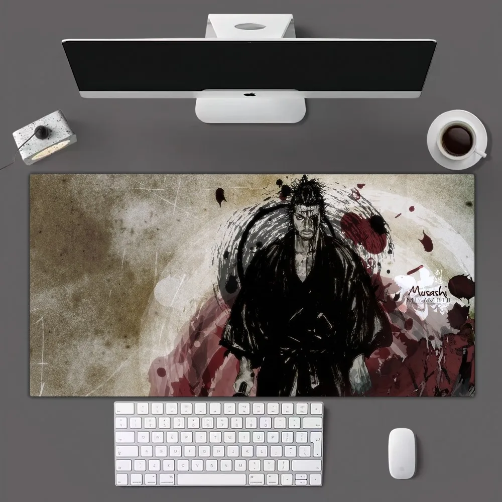 Imagem -03 - Vagabond Mangá Mousepad Mousepad Gamer Mouse Pad Tamanho para Escritório Tapete de Mesa Longa