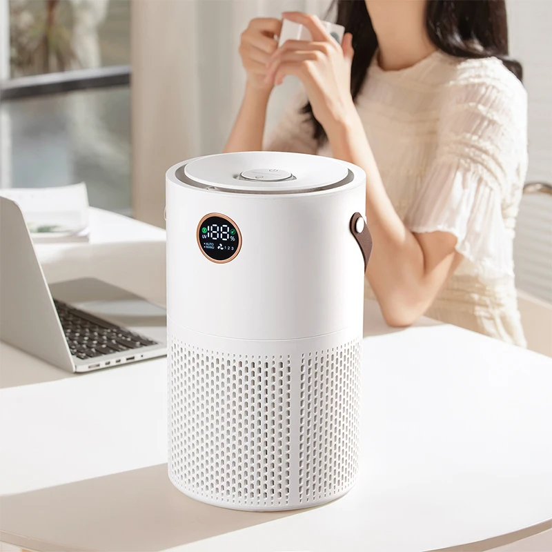 Portable Air Purifier Wireless 10000mAh Negative Ion Adsorption PM2.5 HAEPA Filtration Charging Aromatherapy Diffusion Fresh Air