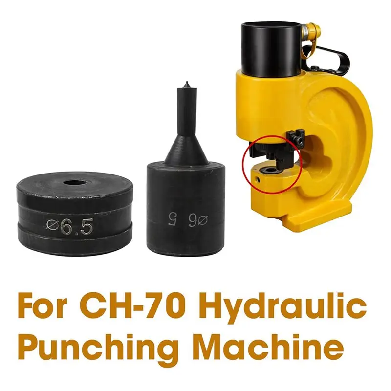 أداة ثقب هيدروليكية ABAG لآلة CH70 CH-70، أداة ثقب هيدروليكية 6.5 مم، قطعتان، أسود #6