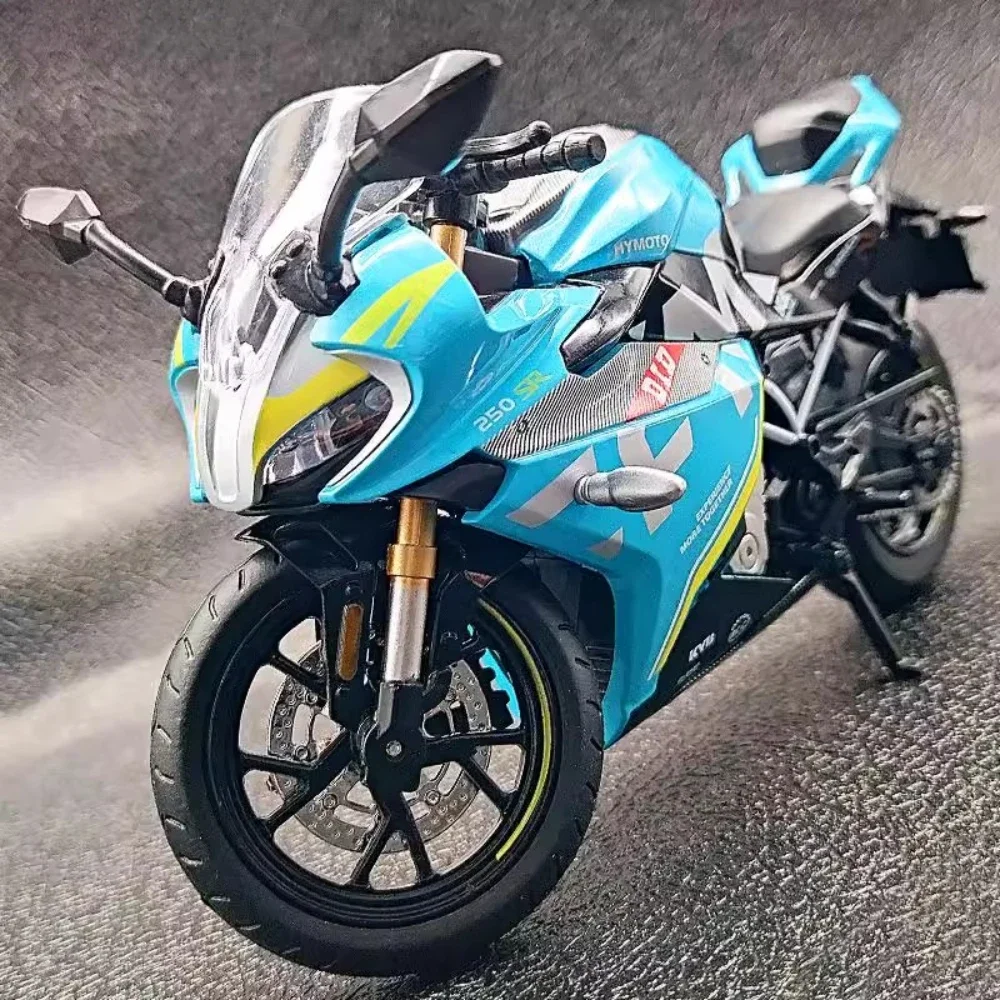 

1:12 Масштаб CFMOTO Spring Breeze 250SR Игрушечная модель мотоцикла из сплава, литой под давлением звук, свет, модели двигателей, игрушки для мальчиков, коллекция подарков