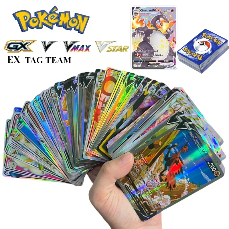 بوكيمون بطاقة الألعاب لتقوم بها بنفسك PTCG جمع بطاقات بيكاتشو Gengar Zekrom GX V VMAX VSTAR لعبة كلاسيكية أنيمي بطاقة هدية لعبة #6