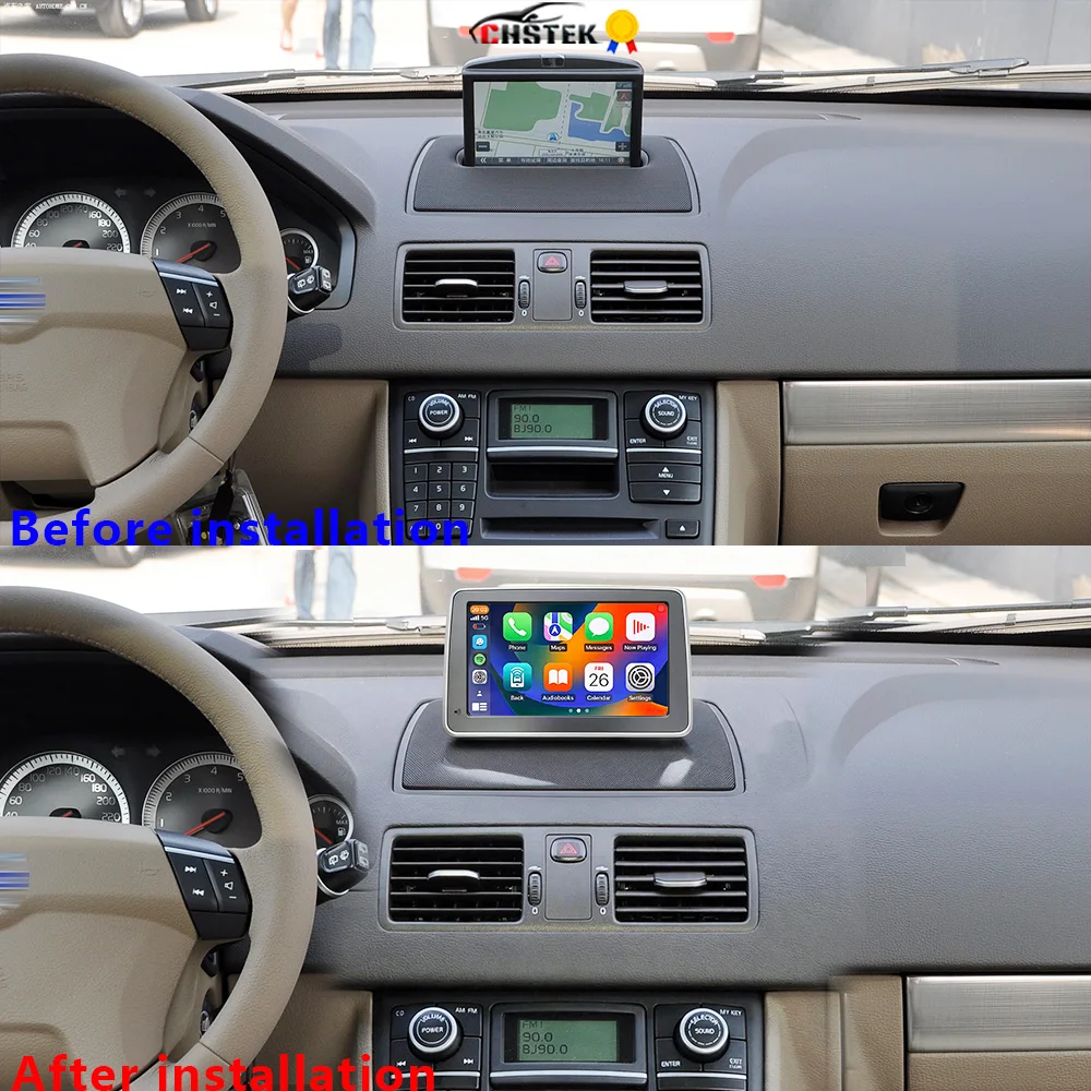 CHSTEK Android 15 Carplay Headunit für Volvo XC90 2004 2005 2006-2013 XC 90 Autoradio Multimedia-Videoplayer GPS WIFI 4G BT FM