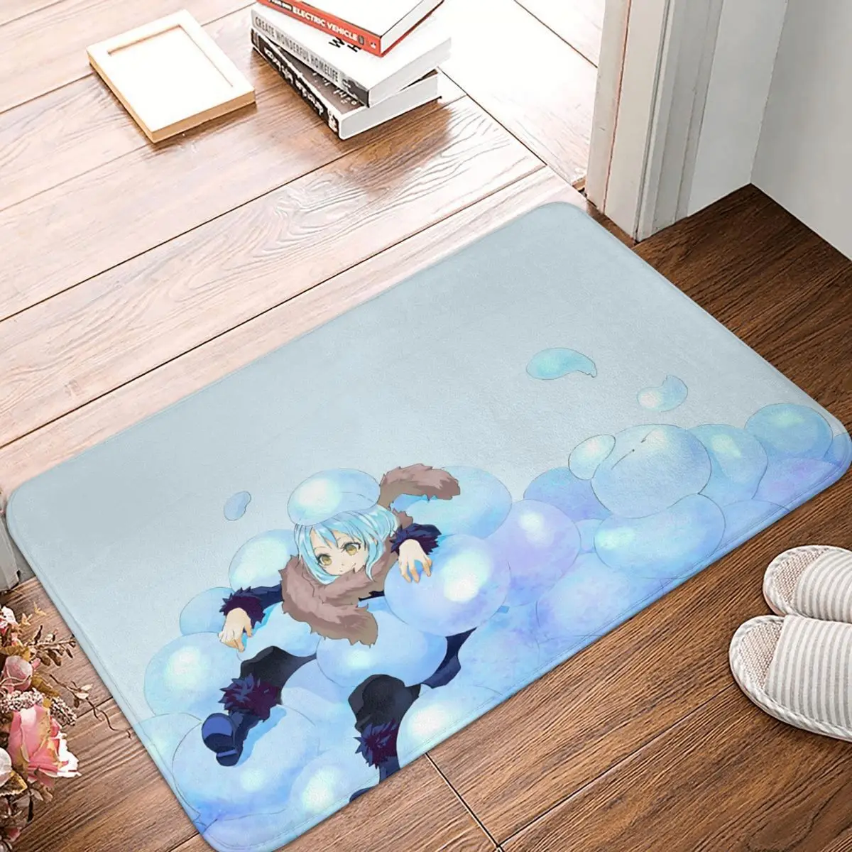 That Time I Got Reincarnated As A Slime Anime Bedroom Mat Rimuru Cute Doormat Kitchen Carpet Balcony Rug Home Decoration