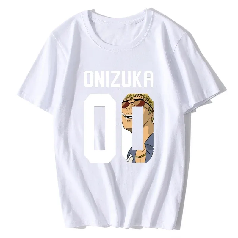 Awesome Boy Great Teacher Onizuka GTO T Shirt O-Neck Design Japanese Anime Cool T-Shirts Streetwear Harajuku T Shirt Men