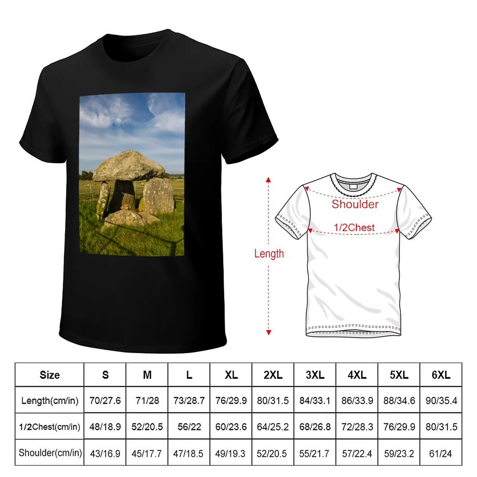 Bodowyr Burial Chamber T-Shirt man t shirts high quality luxury brand T-Shirt