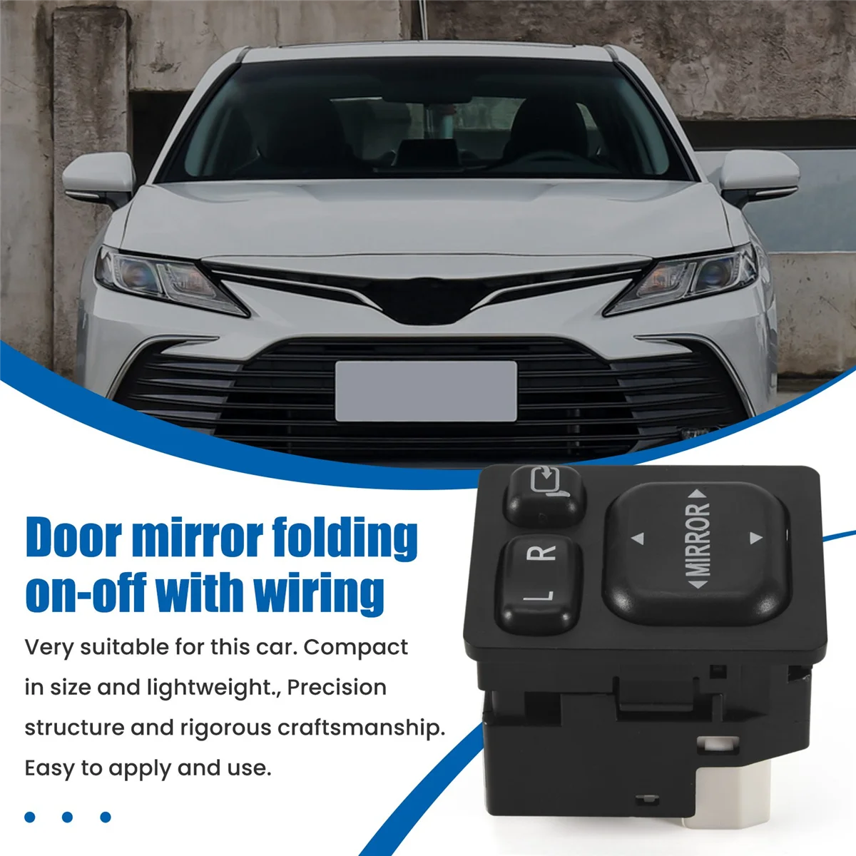 New Door Mirror Folding Switch Fit for Vios 84872-52040