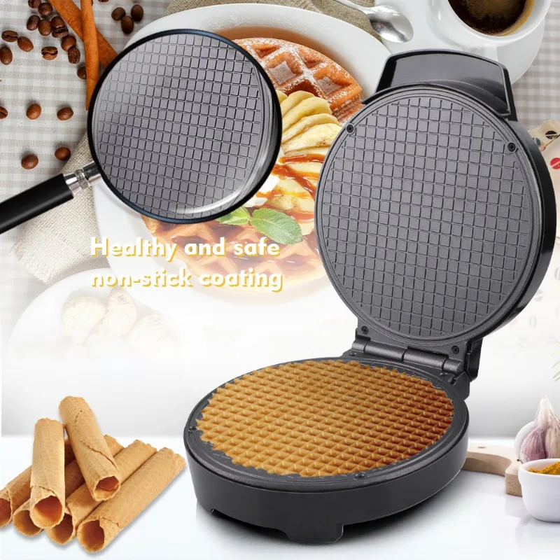 Thin Crispy Egg Roll Machine - Compact Home Ice Cream Pancake Maker - Safe and Constant Temperature Electric Griddle