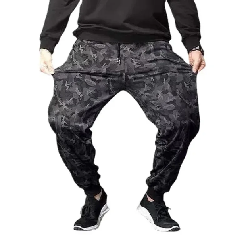 

Spring Autumn New Men Black Camouflage Sports Pants Loose Large Casual Fashion Student Korean Edition Trendy Pants