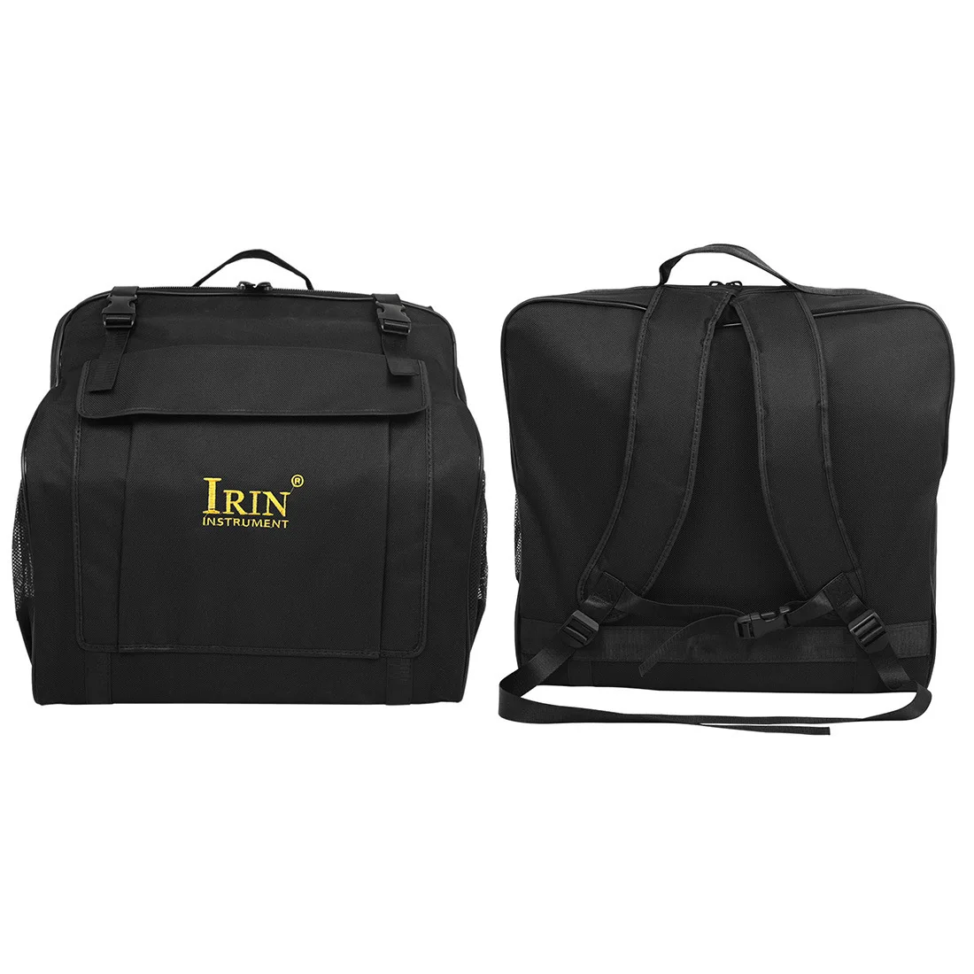 IRIN Padded Accordion Gig Bag, Oxford Cloth Thick Cotton Backpack Storage Case for 60/96 Bass Bayan Accordion