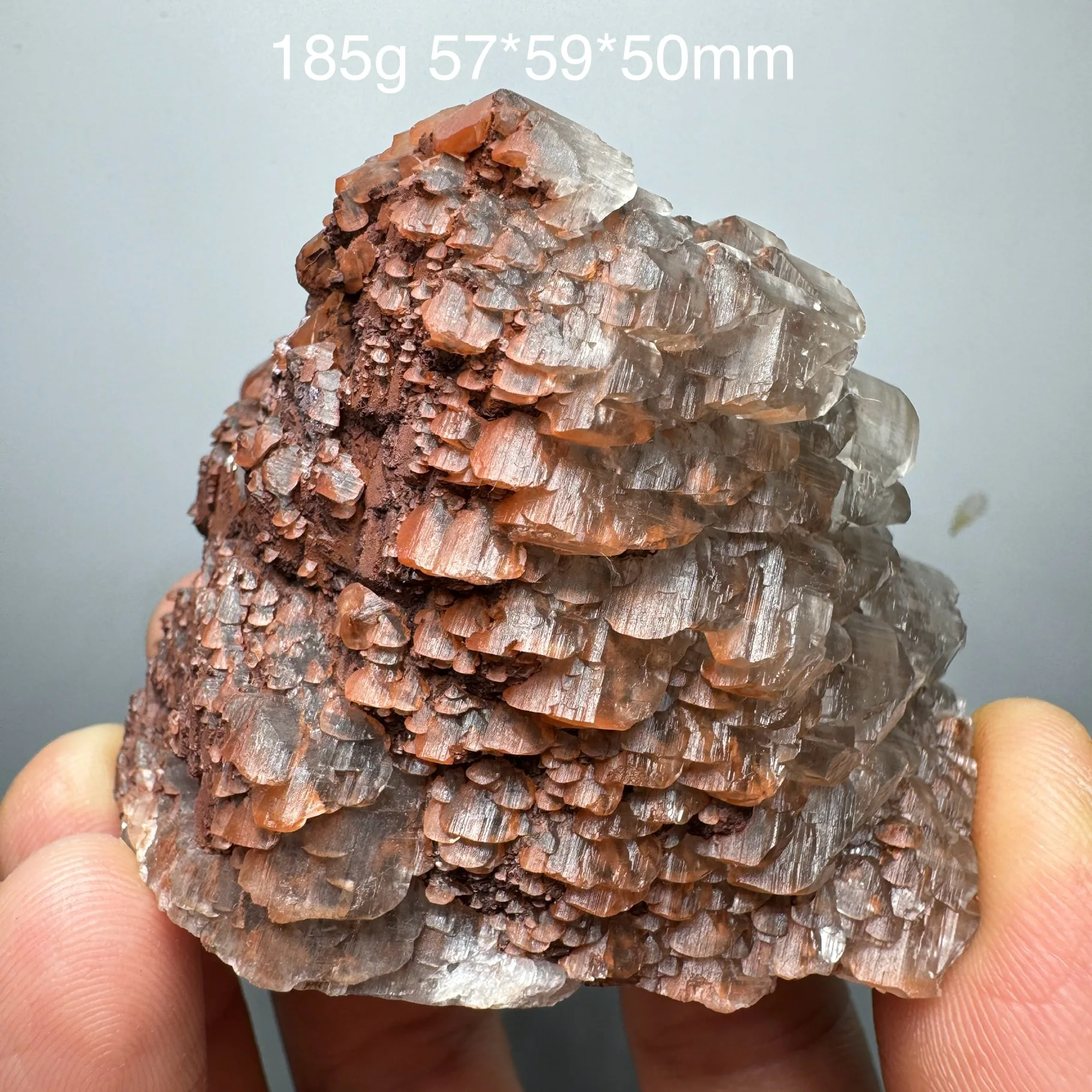 Natural Two-color Ladder Shaped Calcite Rock Original Mineral Specimen Crystal Quartz Healing Stone Home Decor