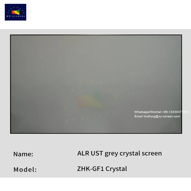 XY Screens ALR Grey Slim Bezel Fixed Frame Projector Screens Light Gray Ultra Thin Frame Projection ScreenProjection Screen