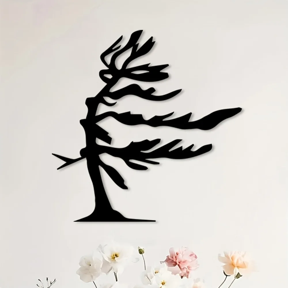 Brand Minimalist Iron Wall Art Tree Metal Decor for Home Living Room Office Patio Indoor Gift