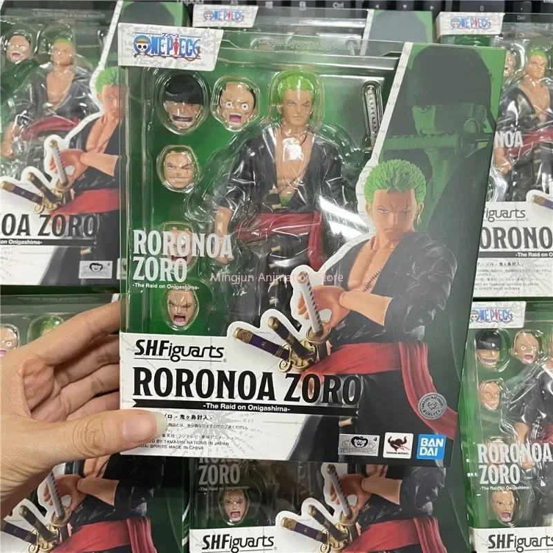 In Stock Original One Piece S.H.Figuarts Zoro Anime The Raid on Onigashima Roronoa Zoro SHF Toys  Action Figure Collector Toys