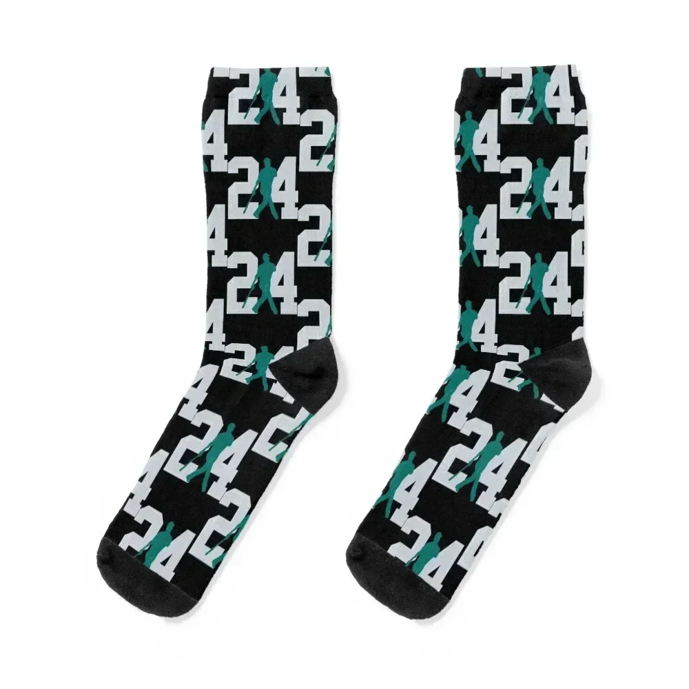 

The Kid (Teal _amp_ Gray) Socks golf Soccer cool Sports Socks Female Men's