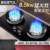 Cherry Gas Stove Double Burner Energy-Saving Desktop Household LPG Coal Gas Natural Gas Embedded Efficient