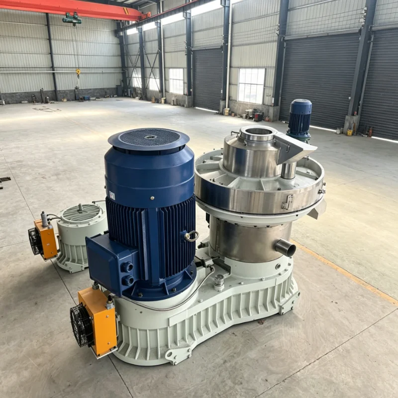 Customized Flat Die Pellet Press Wood Pellet Machine for Sawdust Biomass Fuel High Output Durable for Farm Use