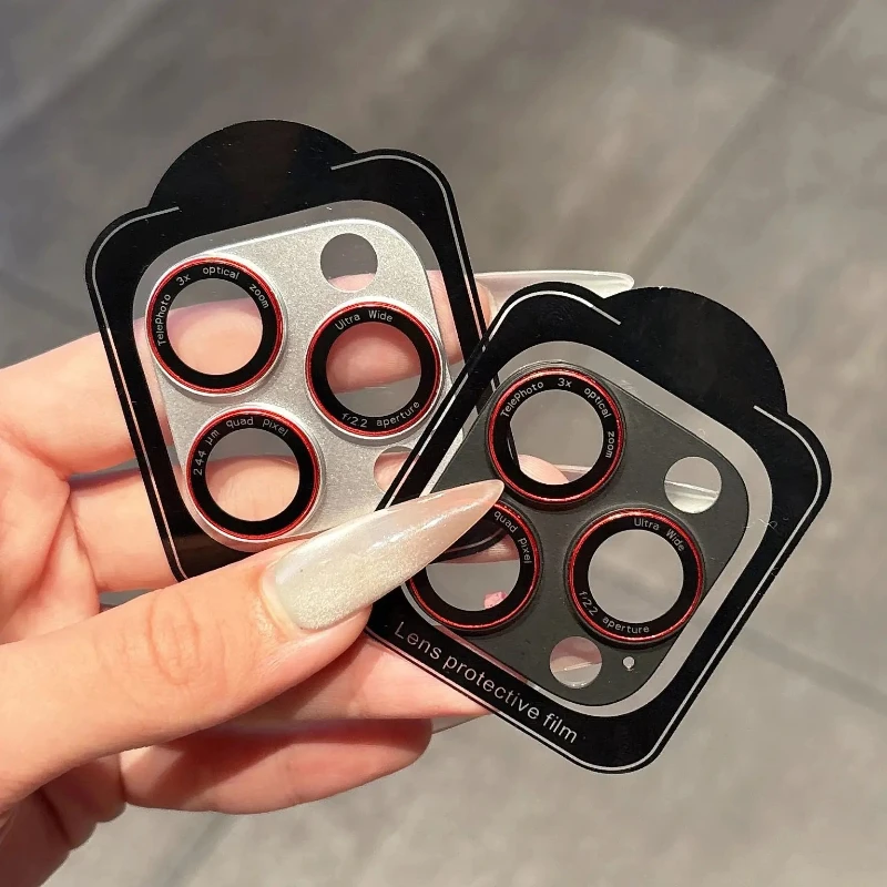 New Style Camera Lens Protector Full Cover For IPhone 17 16 ProMax Plus Easy Installation Tempered Glass Solid Protective Cap