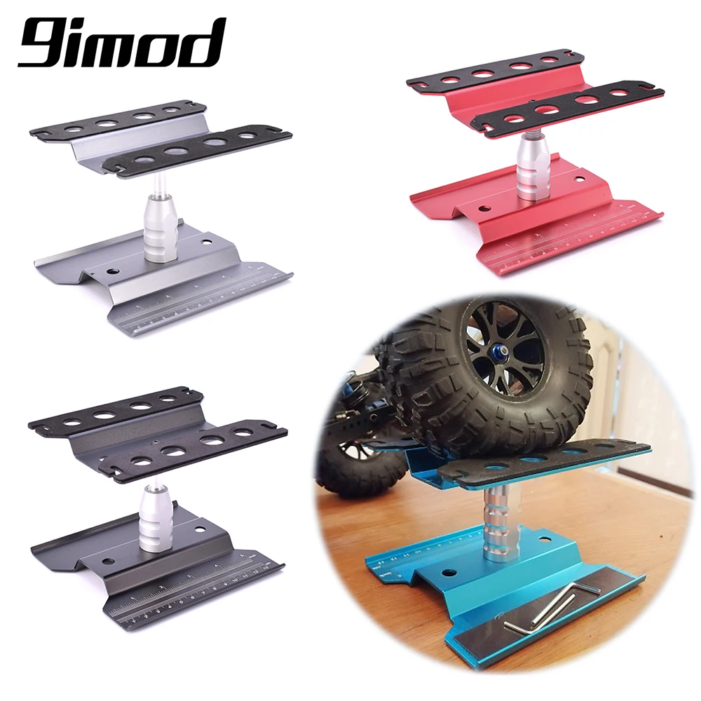 Heightening Work Stand Assembly Platform 360 Degree Rotate Repair Station for RC 1/8 1/10 Traxxas TRX-4 SCX10 Tamiya HSP Silver