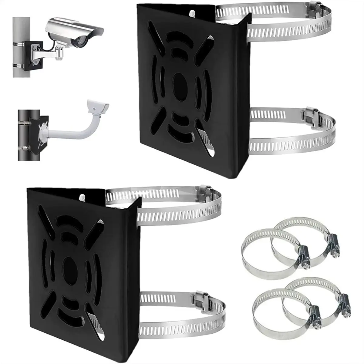 A24I Universal Vertical Pole Mount Adapter Bracket for CCTV Security Camera PTZ Dome Vertical Pole Mounting Bracket