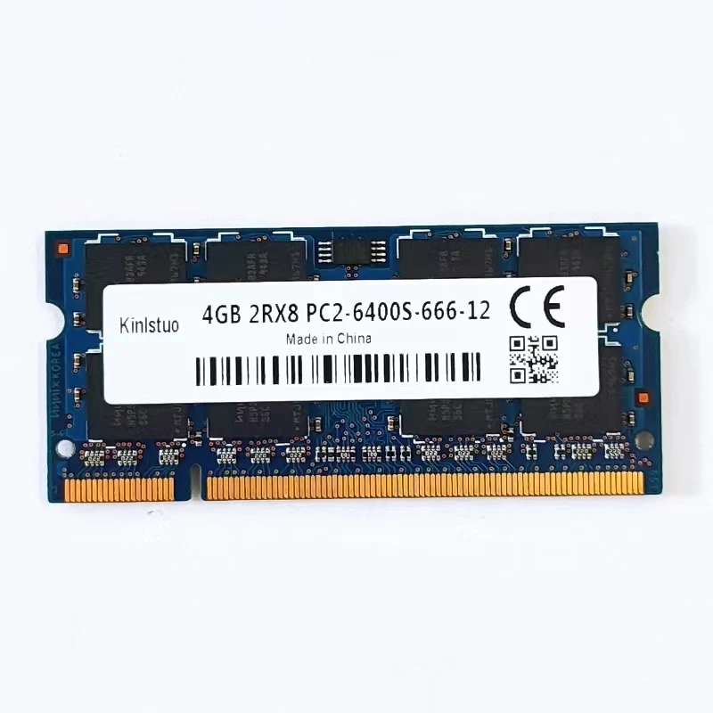 Imagem -04 - Carneiros Ddr2 4gb de Memória Portátil 800mhz Ddr2 4gb 2rx8 Pc26400s-66612 Sodimm 1.8v