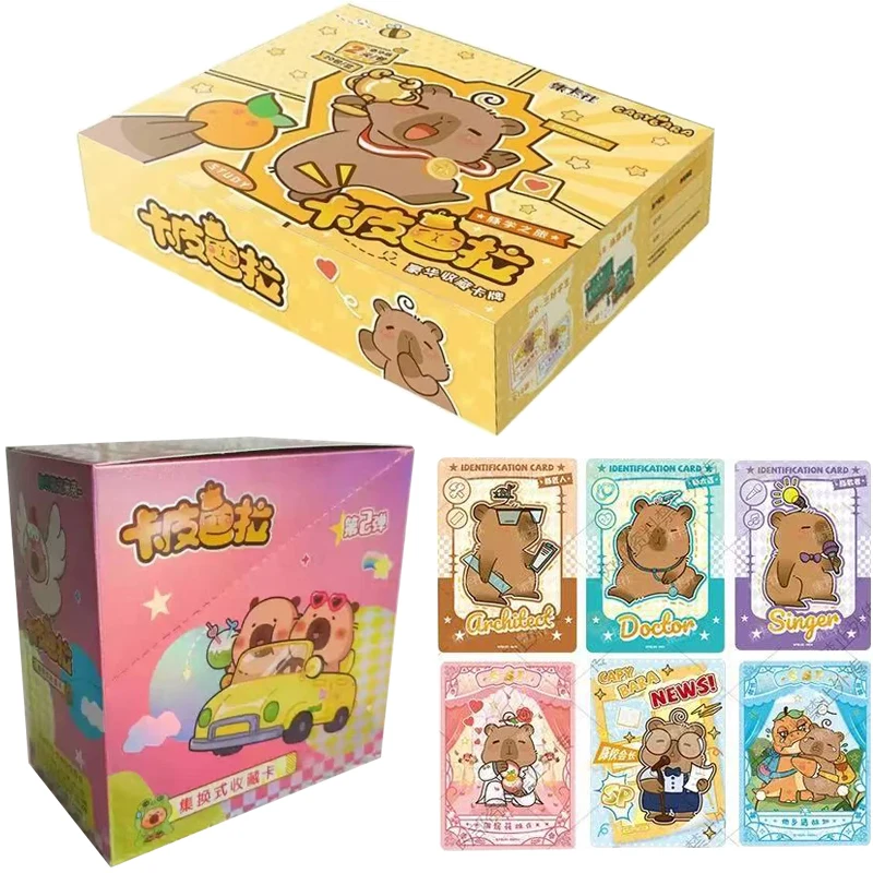 2025 Capybara Card Fun CCG Collezione Anime Carte collezionabili Booster Box Gioco da tavolo giocattolo per bambini in stock