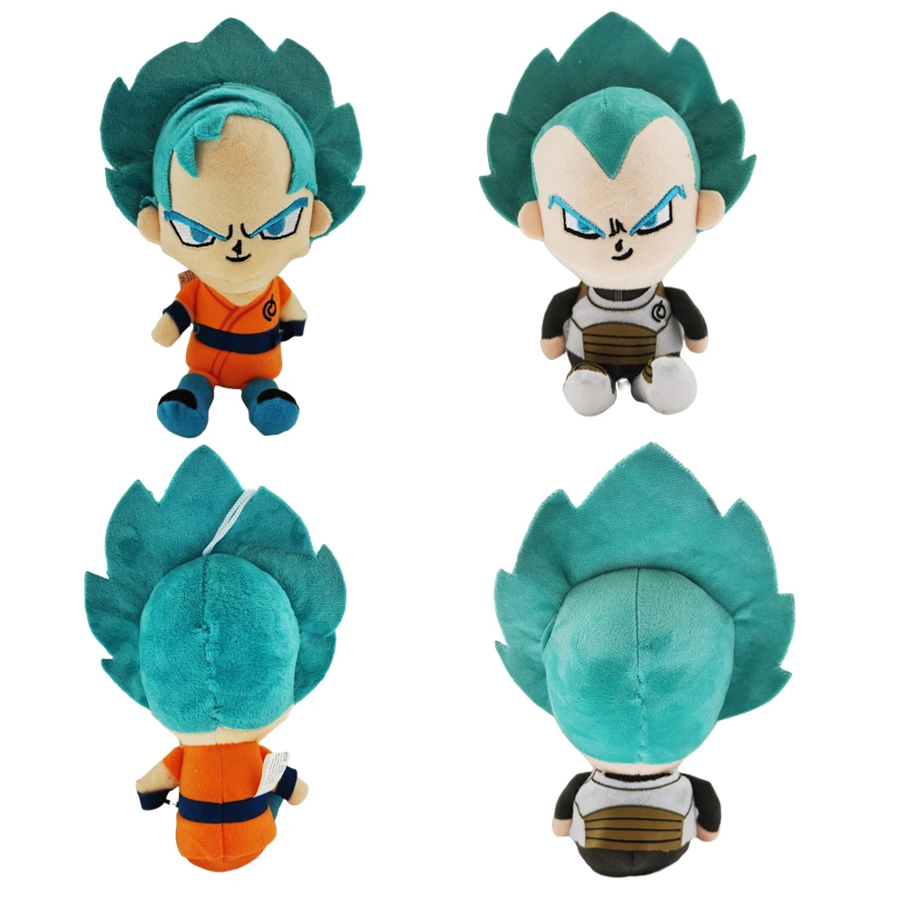 20cm Dragon Ball Plush Anime Toys Super Saiyan Blue Goku Vegeta PP Cotton Stuffed Dolls Cartoon Characters Kids Xmas For Gifts