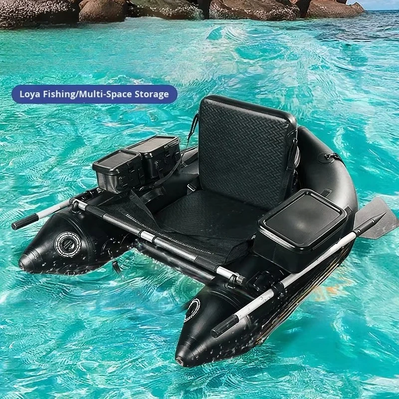 ZM Eco-Friendly PVC Inflatable Kayak Folding Single Person Thickened Lure Fishing Boat 2m 1 Year Warranty