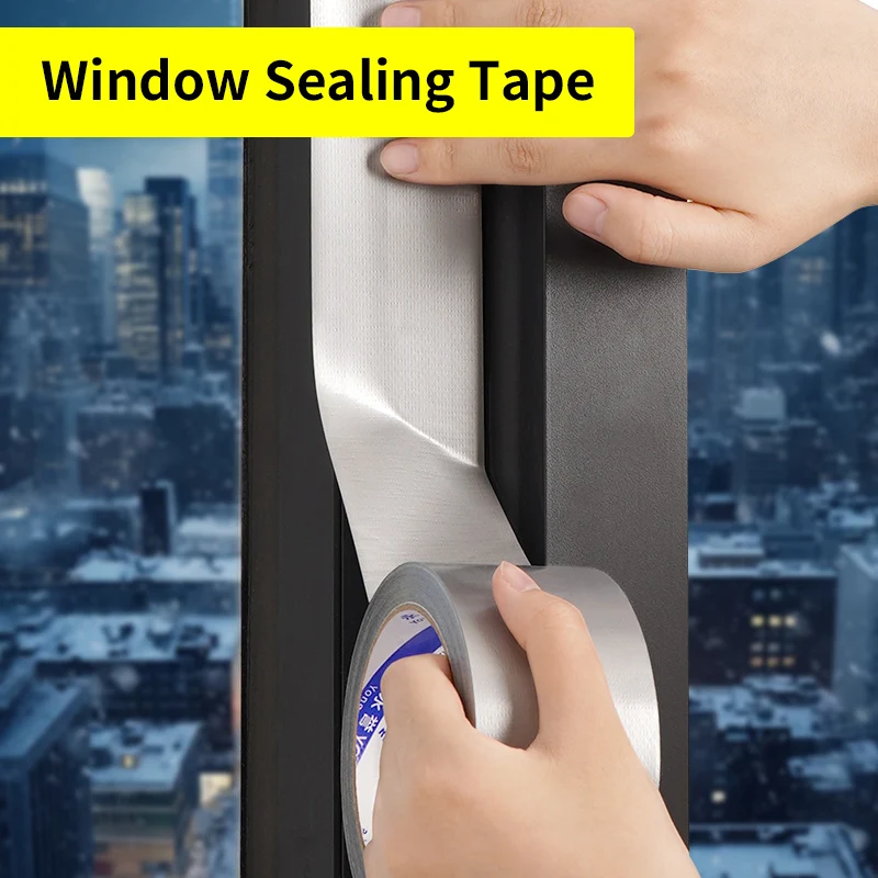 Waterproof Window Windproof Tape for Winter Door and Windows Sealing Thickened Markless Single-Sided Fabric Backing