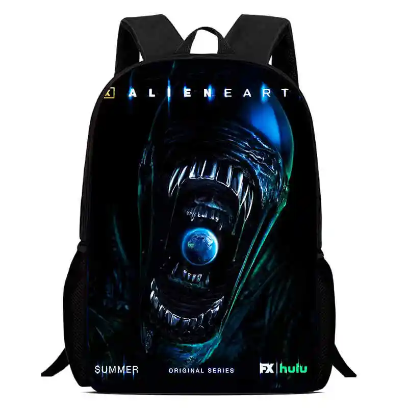 

Disney Mochila School Backpack,Cartoon Alien:Earth School Bags for Girls Boys,Durable &Light Weight Kids Bags for Kindergarteen