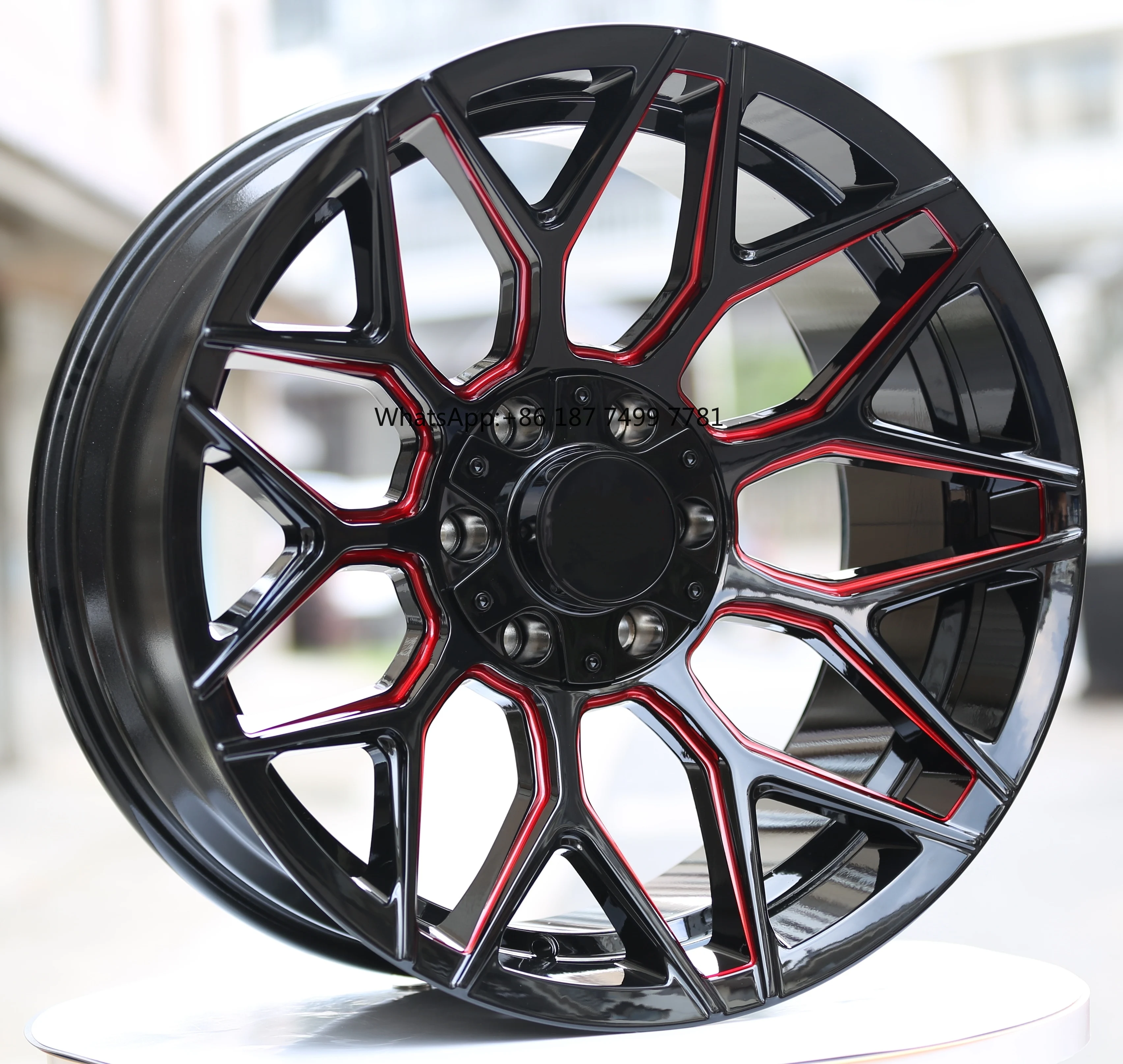 

Deep Concave Series Off-road Wheels,Bright Black Milled Window with Red Outline or Bright Black Milled Window or 20*10 24*14J