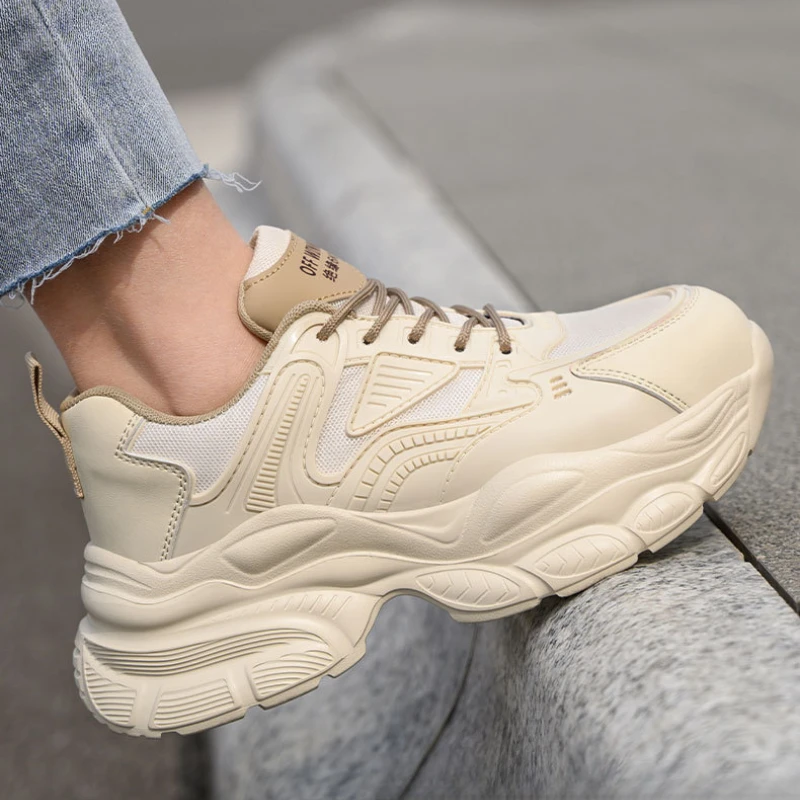 

female industrial steel toe safety shoes woman breathable work shoes Lightweight Sneakers fashion spring/summer work sneakers