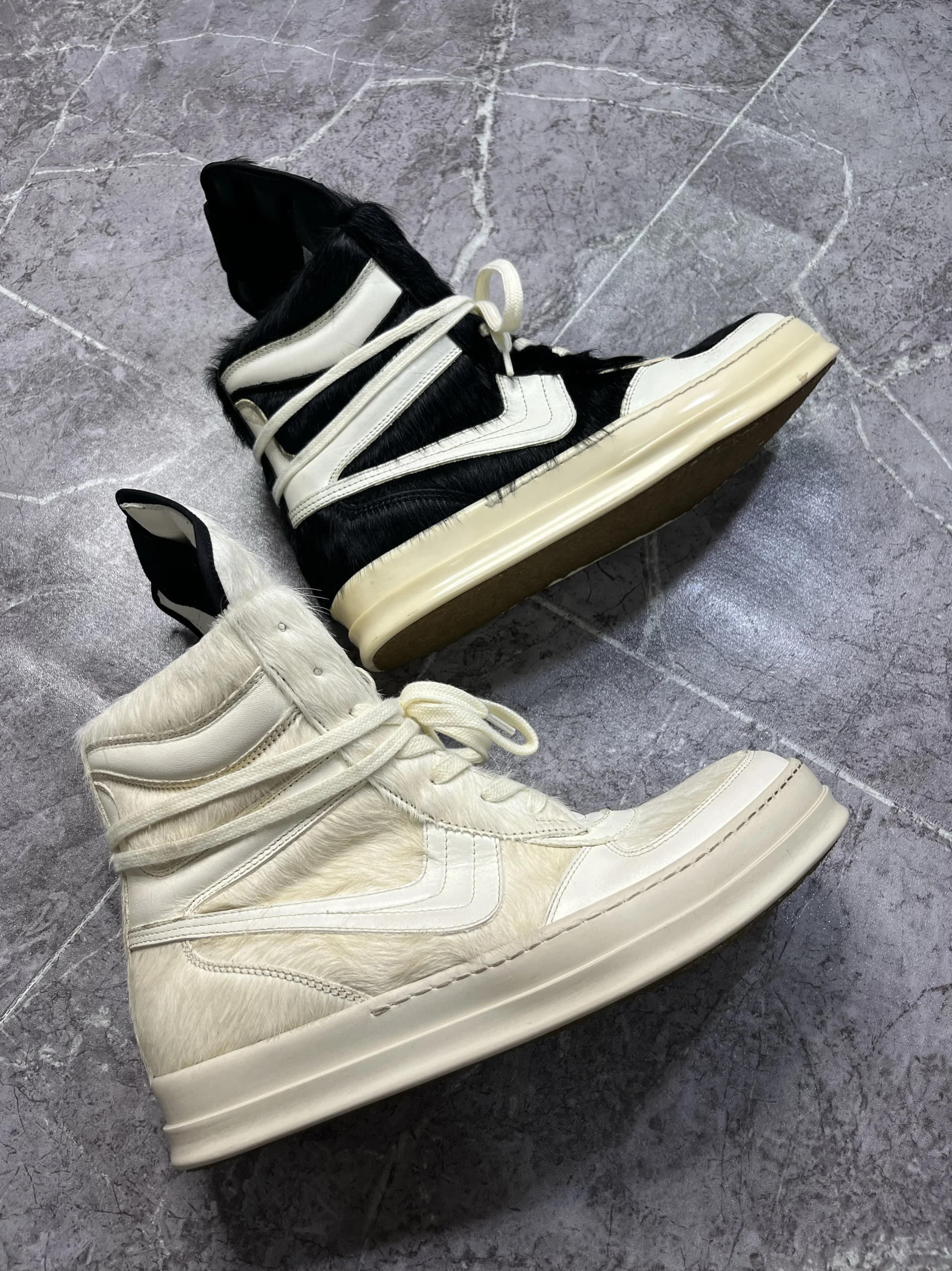 Classical Shoesking Real Fur Exclusive Handmade DunK Trainer Sneakers Boots