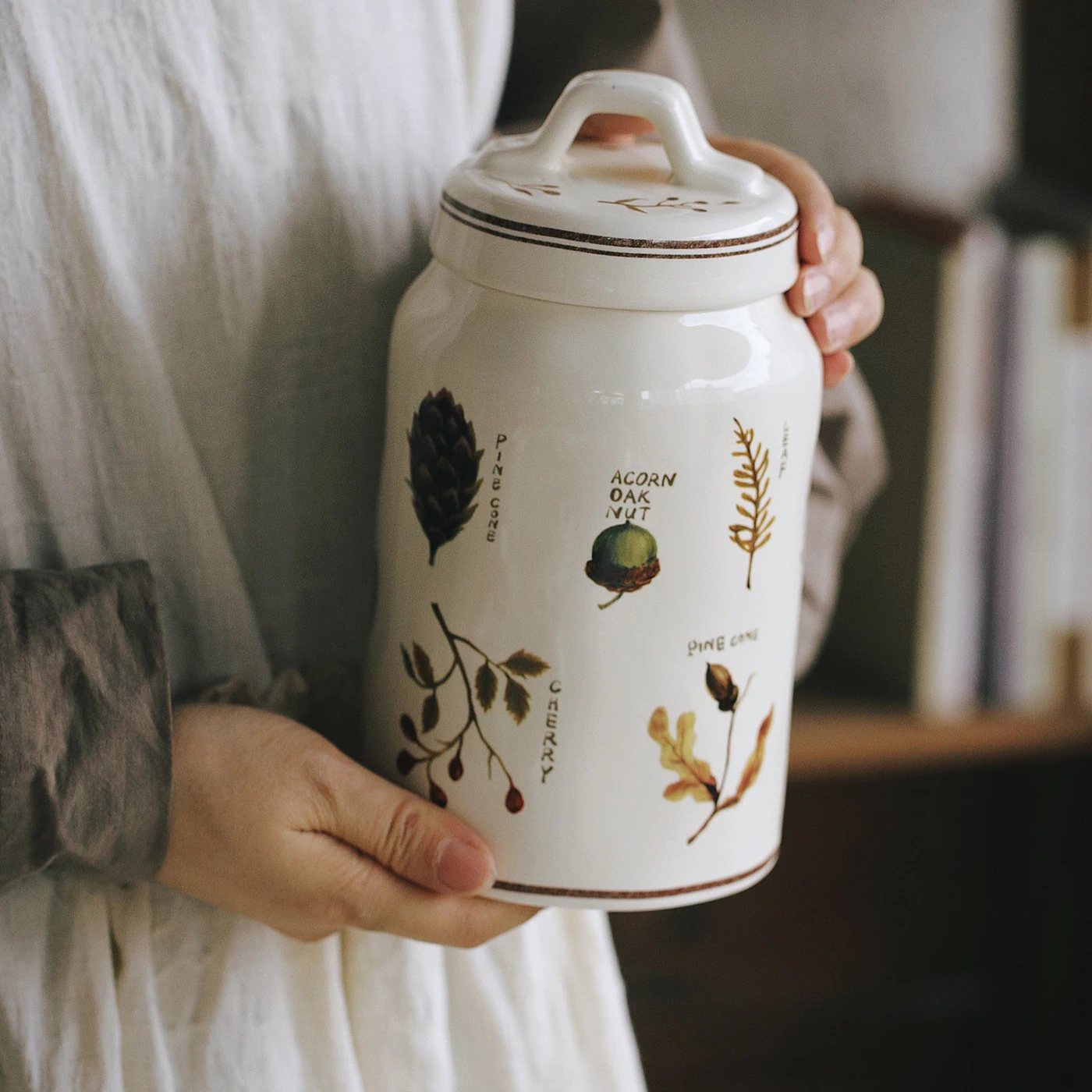 

Декоративная банка для хранения Zeteng Home Cerc с крышкой, креативный контейнер для конфет, закусок, чая и консервов, для кухни