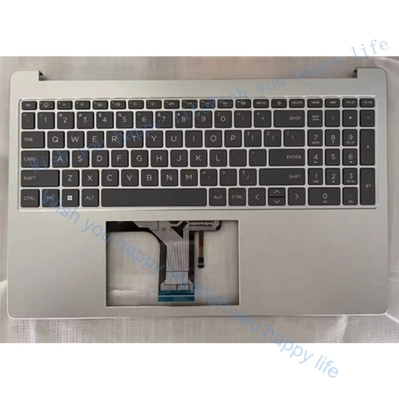 LL FOR HP 15-FC 15-FD Laptop Keyboard Palmrest Upper Case with Backlit N32715-001