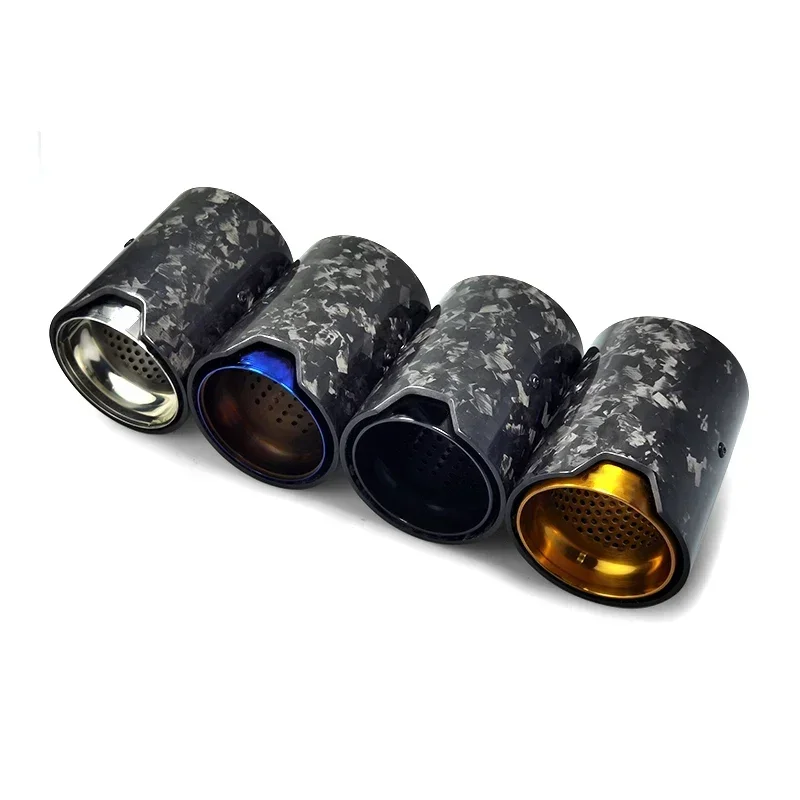 Forged Carbon Fiber Exhaust pipe Tip Muffler For BMW M Performance