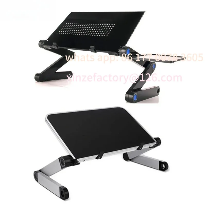 

Customizable Adjustable Laptop Desk Stand Portable Aluminum Ergonomic Lapdesk For TV Bed Sofa PC Notebook Table Desk Stand