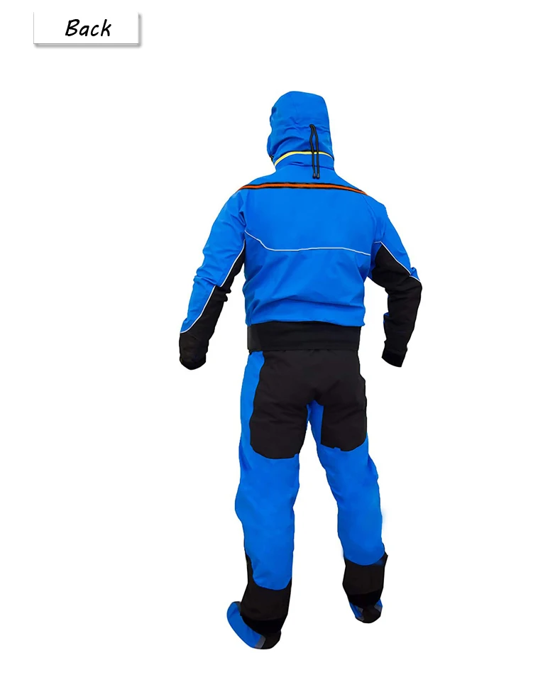 Sturdy Hooded Dry Suit Safely Drysuit Latex Men Spring For Whitewater Expanding Boating Kayaking Fishing Wetsuit Warm Waterproof
