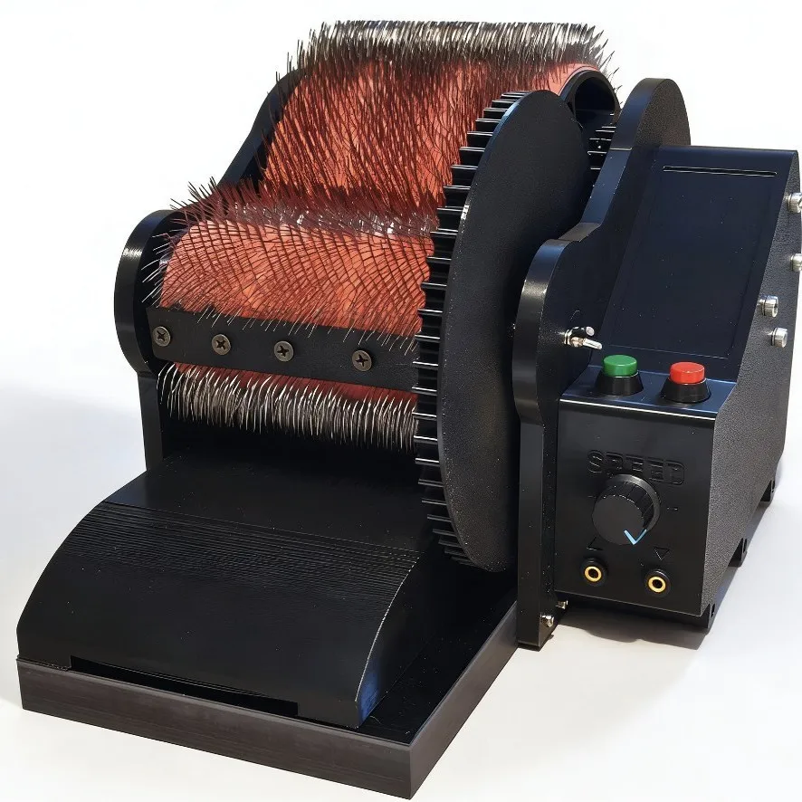 Electric Wool Carder Fiber Blending Machine Speed Adjustable Wide Voltage 110-240V Needle Felting DIY Tool