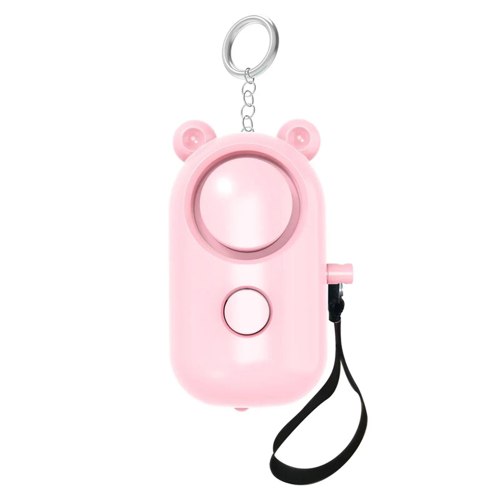 Girls Ladies Security Protection Alarm Personal Safety Loud Screaming Keychain Emergency Charging Siren Ladies Self-Defense Sire