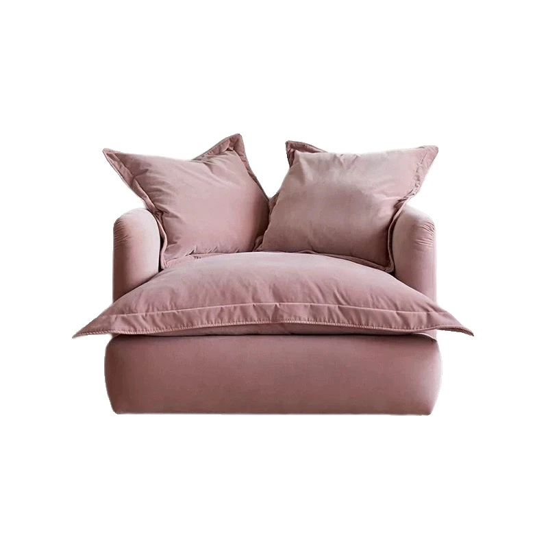 

Simple retro lazy sofa, single and double three-person sofa chair, small apartment living room chair