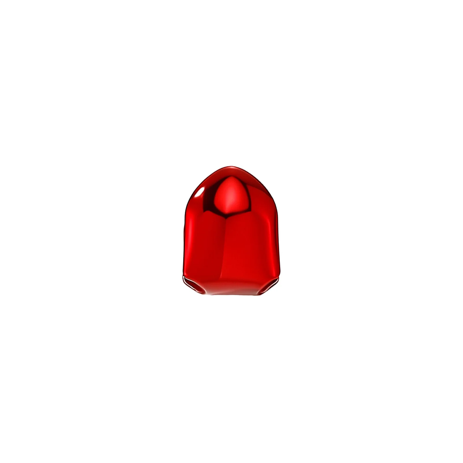 Red Single Tooth Grill Mirror Plated Hip Hop Accessories