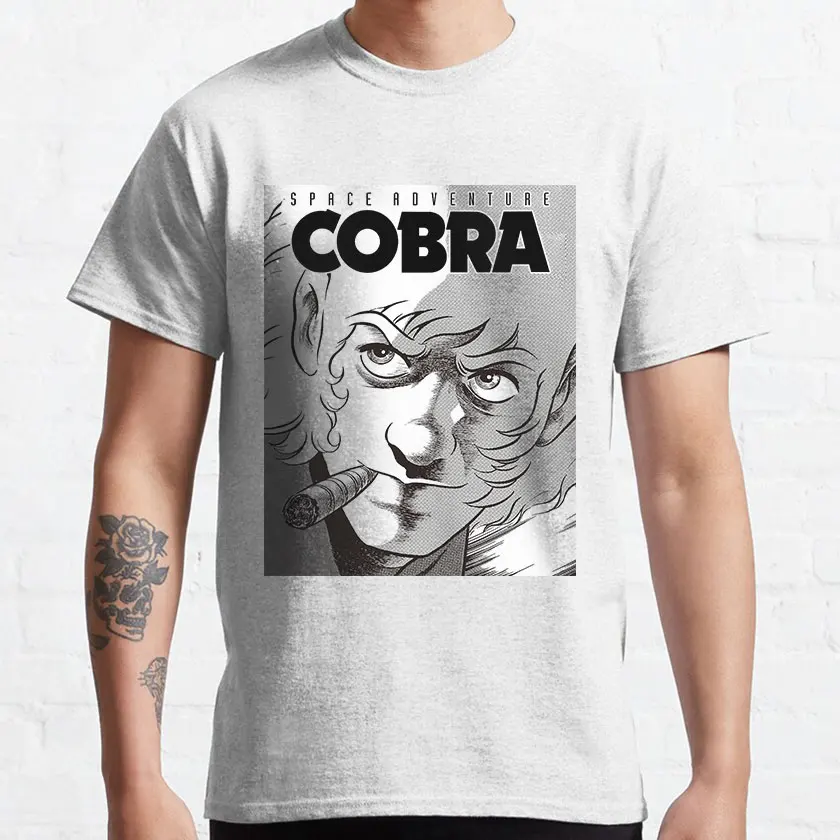 

Cobra The Space Pirate Psychogun Kobura Adventure Anime gift t shirt 100% cotton Printed Graphic tee Y2K clothes All size Tops