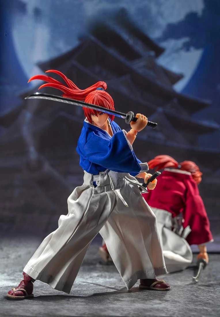 En Stock Dasin/gran juguetes/GT Rurouni Kenshin Himura Sagara Sanosuke Shishio Makoto SHF 1/12 16cm/6 pulgadas PVC modelo de figura de acción