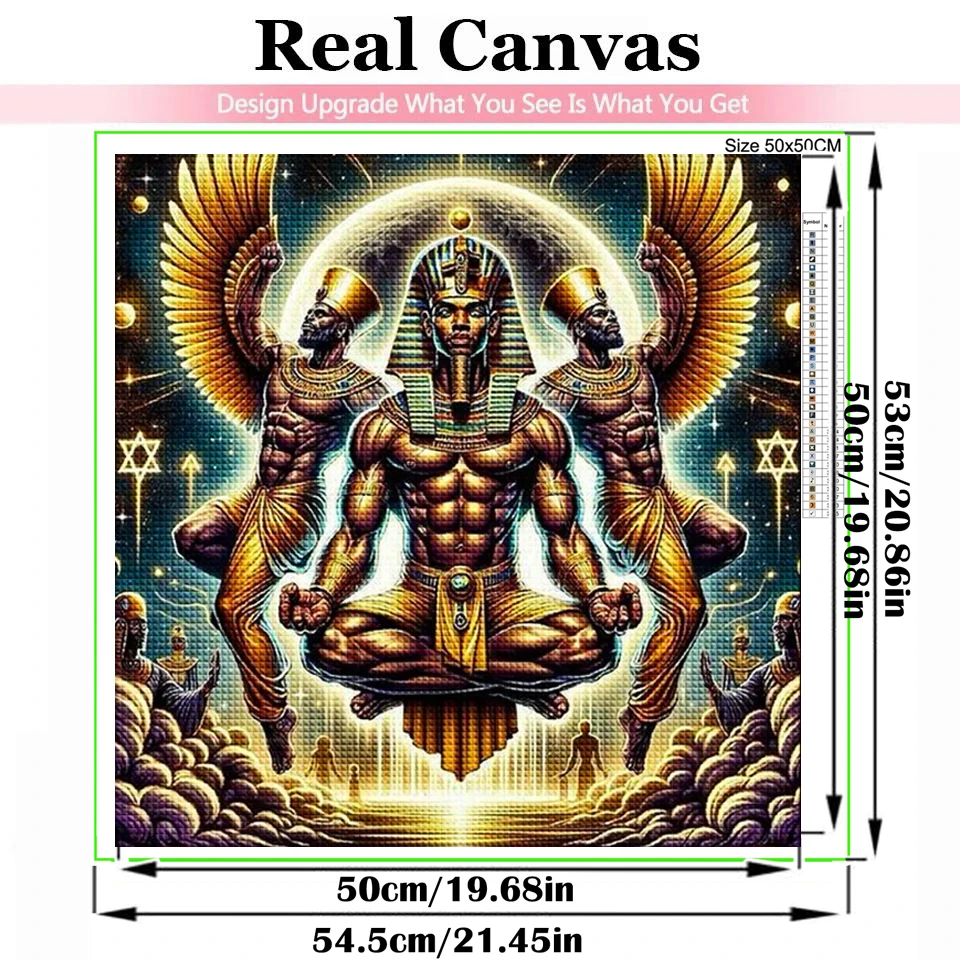 Egyptian Pharaoh King 5D Diamond Painting New 2025 Full Diamond Mosaic Embroidery Picture Of Rhinestones Queen Art Home Decor