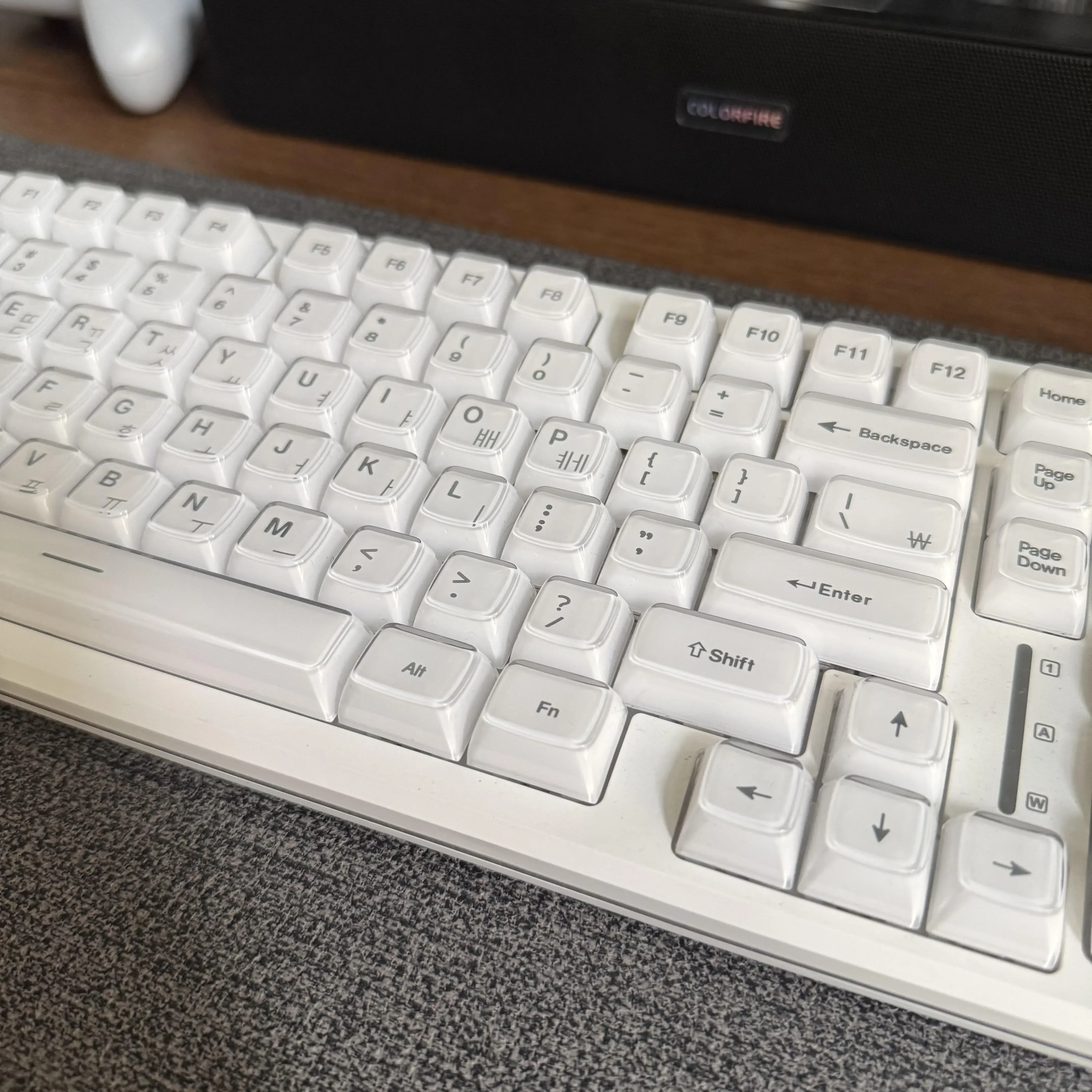 Kristallklare Weiße Tastenkappen 60% Hangul Koreanisch Englisch Russisch Rosa Blaue Tastenkappen für 61 64 68 75 87 98 Mechanische Tastaturen – Detail 7