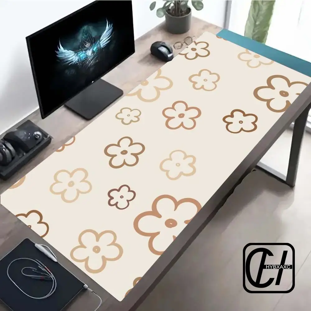 

Large computer mouse pad 90x40 Abstract flower office desk mat Gift Game Player desktop accessories XXL Keyboard protection pad