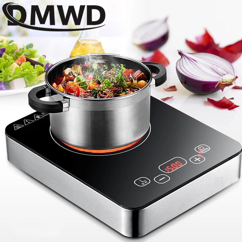 Mini Electric Induction Cooker/Electric Ceramic Furnace Far Infrared Heating Stove Milk Tea Water Boiler Hotpot Hob Multicooker