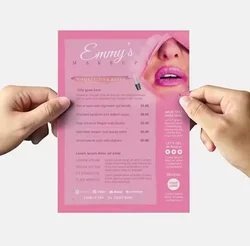 Customized A5 A6 high-quality glossy paper flyers, advertising promotions, commercial flyers, double-sided printing