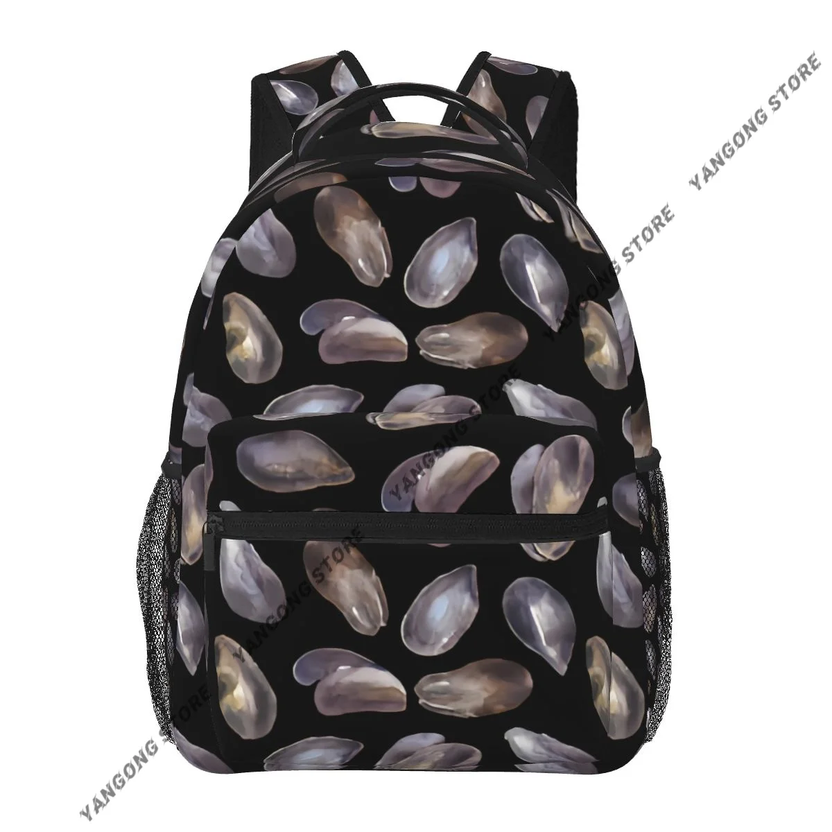 2026 Unisex Oyster Shells Female Travel Daypack Laptop Backpack Book Schoolbags Feminina School Casual Women Bag