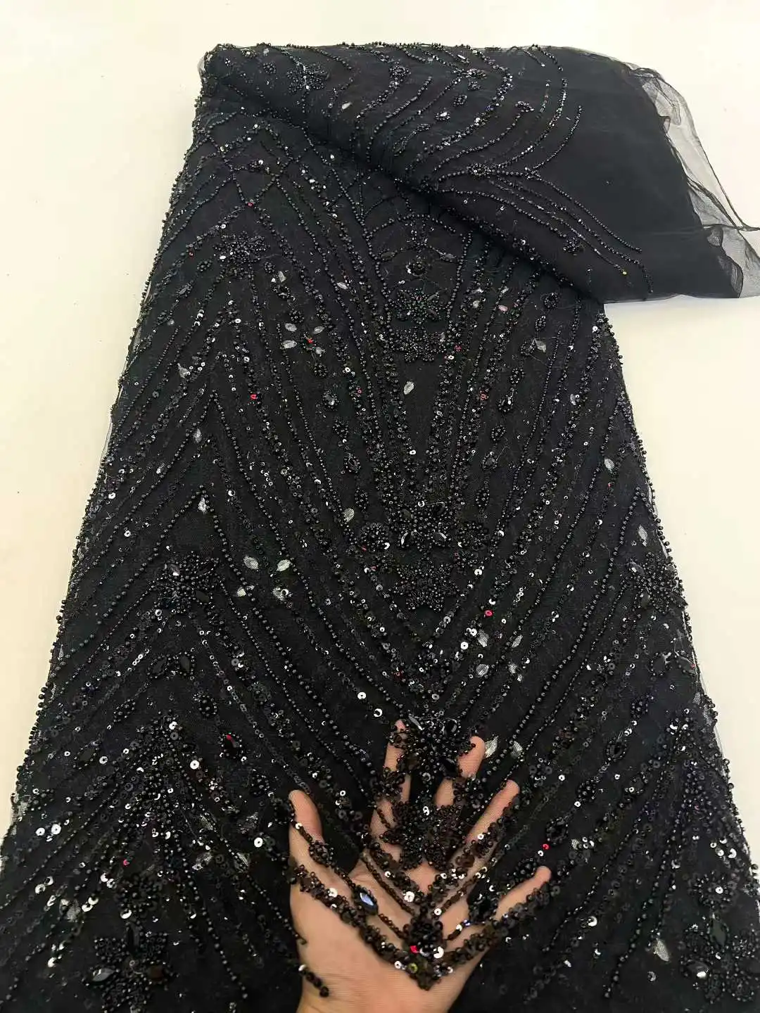 فاخر جودة عالية الترتر النيجيري الأحجار مطرز أقمشة الدانتيل 2026 الفرنسية التطريز الأفريقي أقمشة الدانتيل لخياطة الزفاف